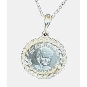 Vintage Princess Diana .999 Zambia Coin 1997 50 KWACHA In Sterling 925 Pendant